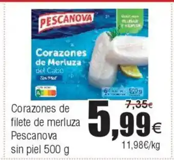 FROIZ Corazones de filete de merluza Pescanova sin piel oferta