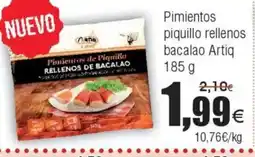 FROIZ ARTIQ Pimientos piquillo rellenos bacalao oferta