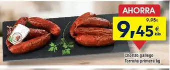 FROIZ Chorizo gallego Torrona primera oferta