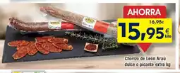 FROIZ Chorizo de León Araú dulce o picante extra oferta