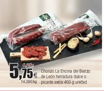 FROIZ Chorizo La Encina del Bierzo € de León herradura dulce o picante extra oferta