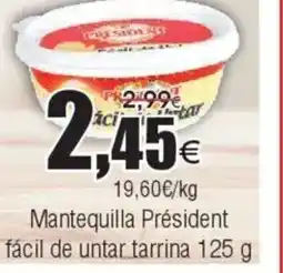 FROIZ Mantequilla Président fácil de untar tarrina oferta