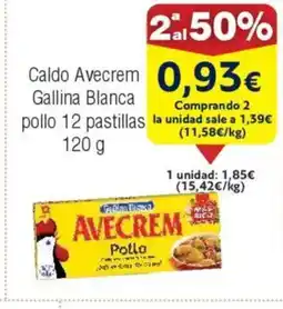 FROIZ Caldo avecrem gallina blanca pollo 12 pastillas oferta