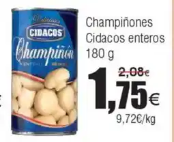 FROIZ Champiñones Cidacos enteros oferta