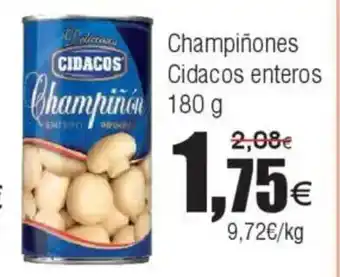 FROIZ Champiñones Cidacos enteros oferta