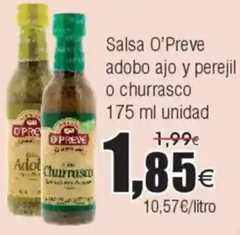 FROIZ Salsa O'Preve adobo ajo y perejil o churrasco oferta