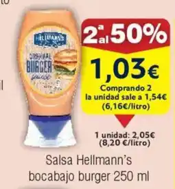 FROIZ Salsa Hellmann's bocabajo burger oferta