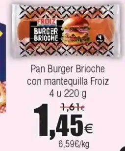 FROIZ FROIZ Pan Burger Brioche con mantequilla oferta