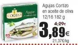 FROIZ Agujas Cortizo en aceite de oliva 12/16 oferta