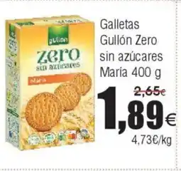 FROIZ Galletas Gullón Zero sin azúcares oferta