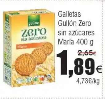FROIZ Galletas Gullón Zero sin azúcares oferta