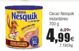 FROIZ Cacao Nesquik instantáneo oferta