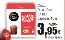 FROIZ Сасао Dolce Gusto Kit Kat cápsulas oferta