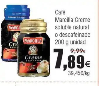 FROIZ Café Marcilla Creme soluble natural o descafeinado oferta