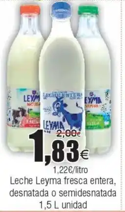 FROIZ Leche Leyma fresca entera, desnatada o semidesnatada oferta
