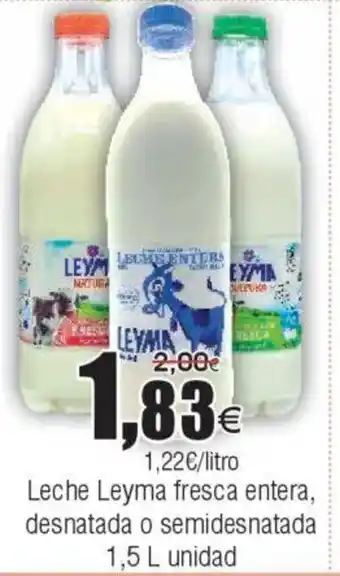 FROIZ Leche Leyma fresca entera, desnatada o semidesnatada oferta