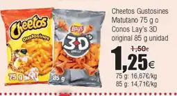 FROIZ Cheetos Gustosines Matutano o Conos Lay's 3D original oferta