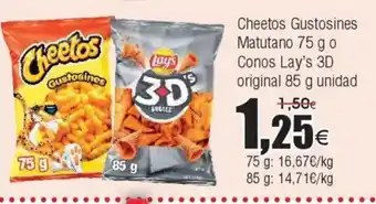FROIZ Cheetos Gustosines Matutano o Conos Lay's 3D original oferta
