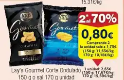 FROIZ LAY'S Gourmet Corte Ondulado oferta