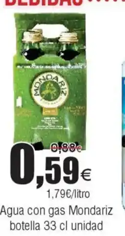 FROIZ Agua con gas Mondariz botella oferta