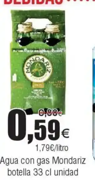 FROIZ Agua con gas Mondariz botella oferta
