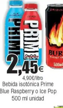 FROIZ Bebida isotónica Prime Blue Raspberry o Ice Pop oferta