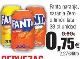 FROIZ FANTA naranja, naranja Zero oferta