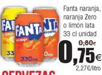 FROIZ FANTA naranja, naranja Zero oferta