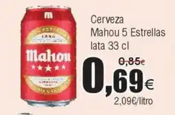 FROIZ Cerveza Mahou 5 Estrellas lata oferta