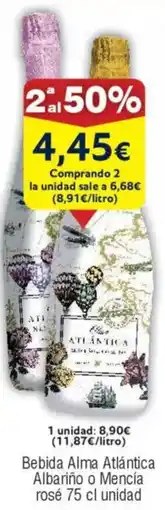 FROIZ Bebida Alma Atlántica Albariño o Mencía rosé oferta