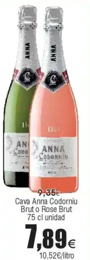 FROIZ ANNA CODORNÍU Cava  Brut o Rose Brut oferta
