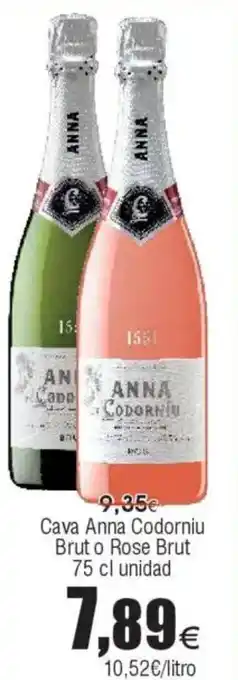 FROIZ ANNA CODORNÍU Cava  Brut o Rose Brut oferta