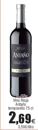 FROIZ ANTAÑO Vino Rioja tempranillo oferta
