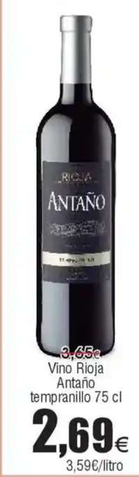 FROIZ ANTAÑO Vino Rioja tempranillo oferta