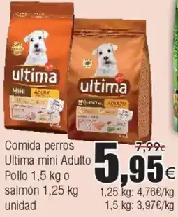 FROIZ ULTIMA Comida perros mini Adulto salmón oferta