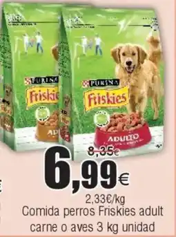FROIZ PURINA FRISKIES Comida perros adult carne o aves oferta