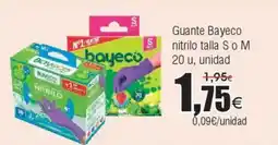FROIZ BAYECO Guante nitrilo talla S o M 20 u oferta