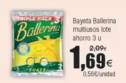 FROIZ BALLERINA Bayeta multiusos lote ahorro 3 u oferta