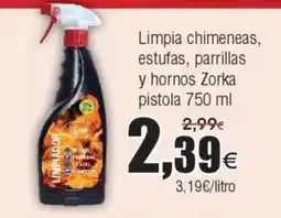 FROIZ Limpia chimeneas, estufas, parrillas y hornos Zorka pistola oferta