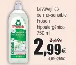 FROIZ FROSCH Lavavajillas dermo-sensible hipoalergénico oferta