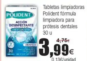 FROIZ POLIDENT Tabletas limpiadoras fórmula limpiadora para prótesis dentales oferta