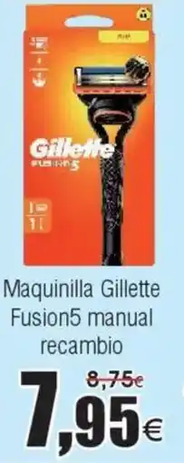 FROIZ GILLETTE Maquinilla Fusion5 manual recambio oferta