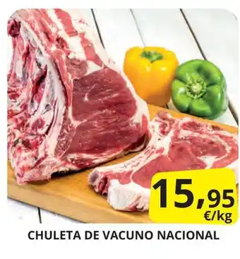 Supermercados MAS Chuleta de vacuno nacional oferta