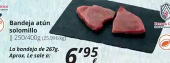 Supermercados MAS Bandeja atún solomillo oferta