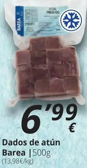 Supermercados MAS Dados de atún Barea oferta