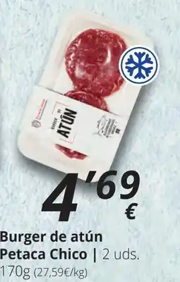 Supermercados MAS Burger de atún Petaca Chico oferta