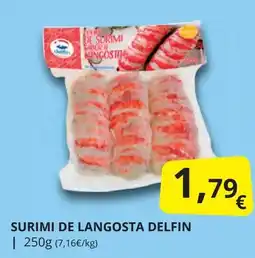 Supermercados MAS DELFIN Surimi de langosta oferta