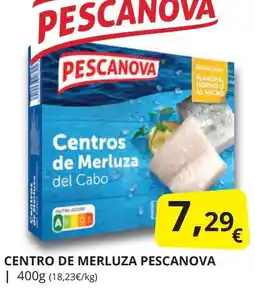 Supermercados MAS PESCANOVA Centro de merluza oferta