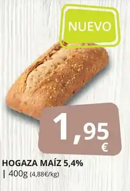 Supermercados MAS Hogaza maíz 5,4% oferta