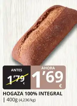 Supermercados MAS Hogaza 100% integral oferta